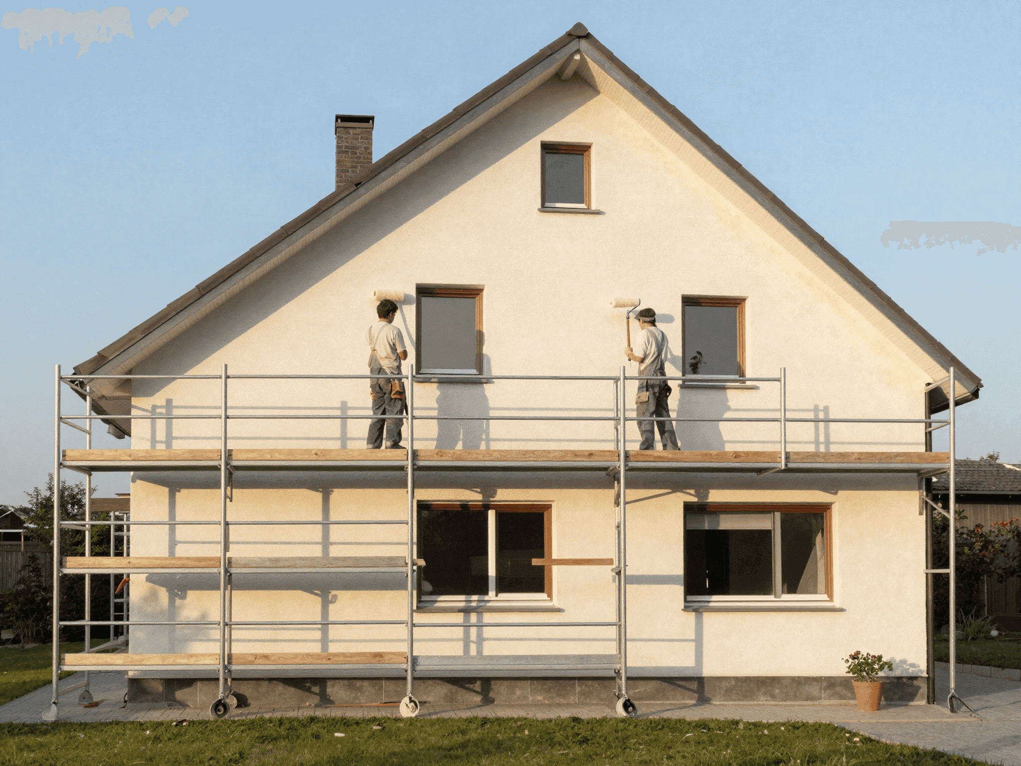 Fassadenanstrich und Wärmedämmung